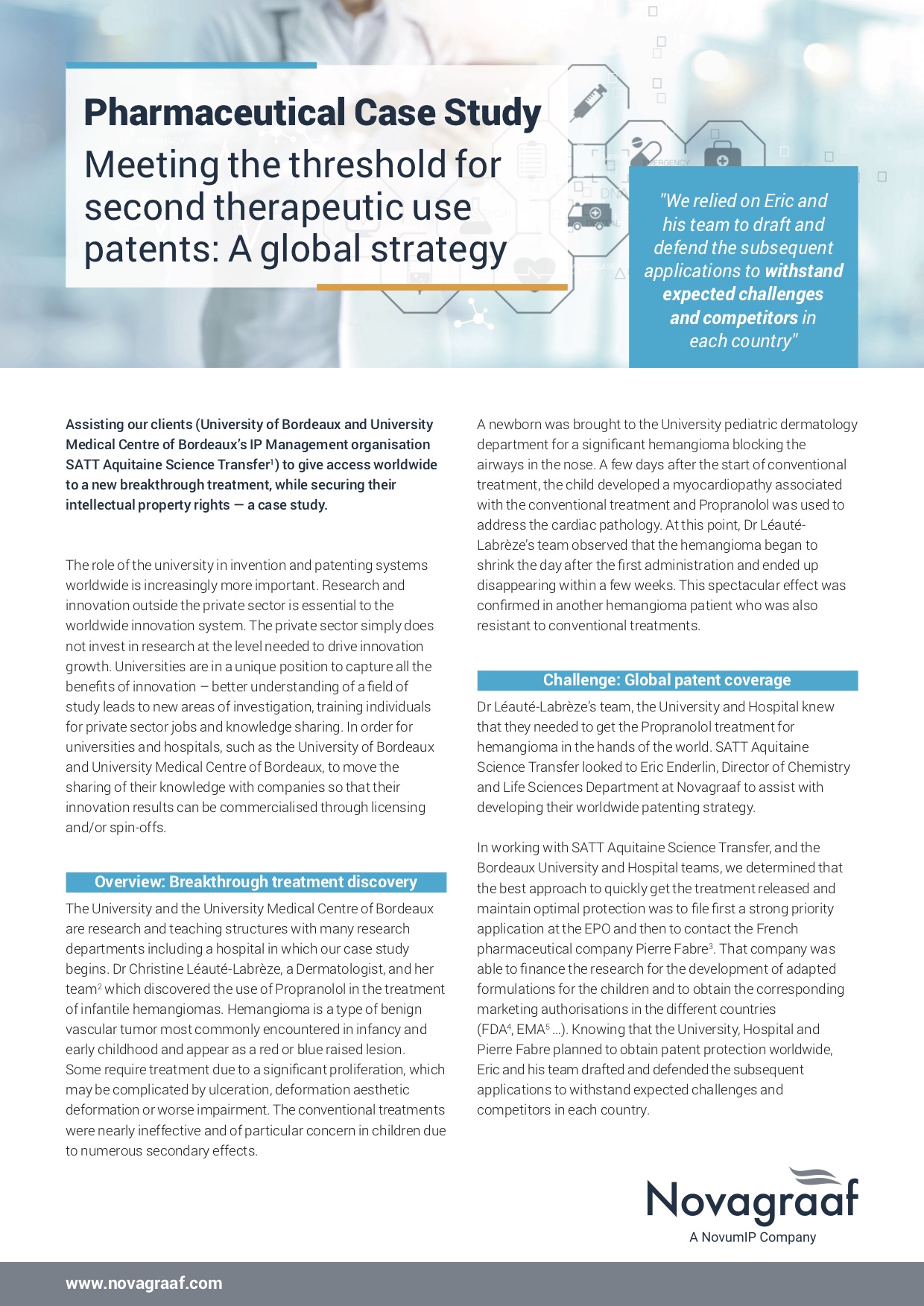 case study of pharmaceutical company