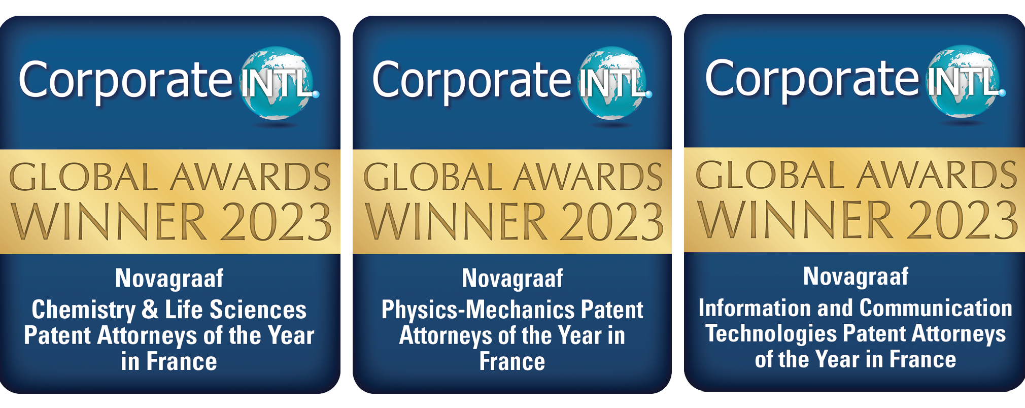 Corporate INTL Globan Awards Winner 2023 France Best Patent Attorneys