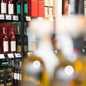 vente de bouteilles de vins et spiritueux