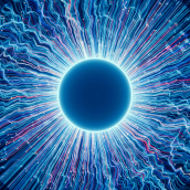 The EU AI Act, image of blue power