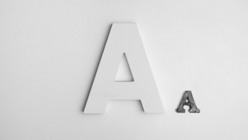 Rebrand guide to creating a rebranding strategy, image of typeface A