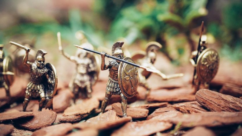 ancient greek army figurines