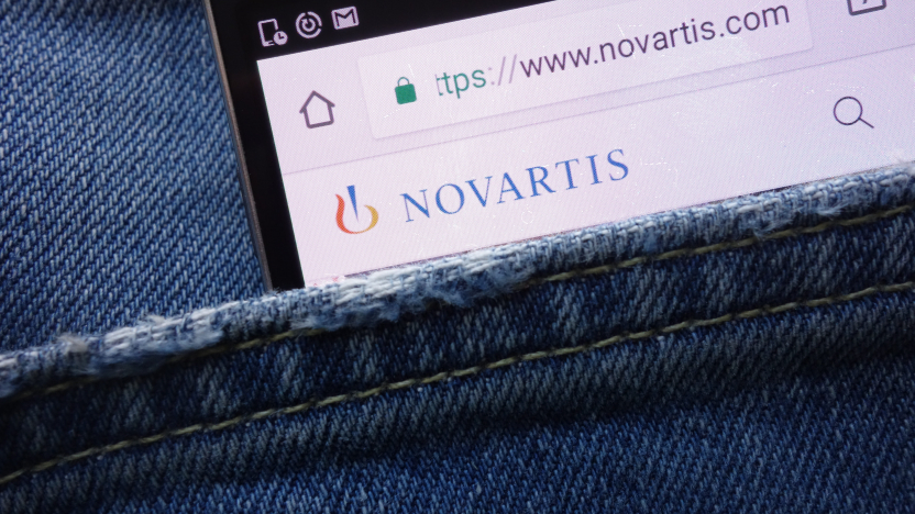 Novartis dans la barre de recherche 