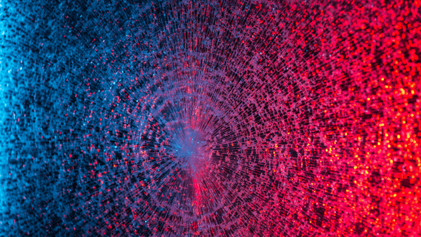Domain name protection FAQs, hero image red and blue